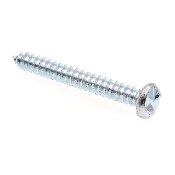 Prime-Line Sheet Metal Screw, One-Way, Round Head No. 10 X 1-1/2in Zinc Plated Steel 100PK 9027720 - main